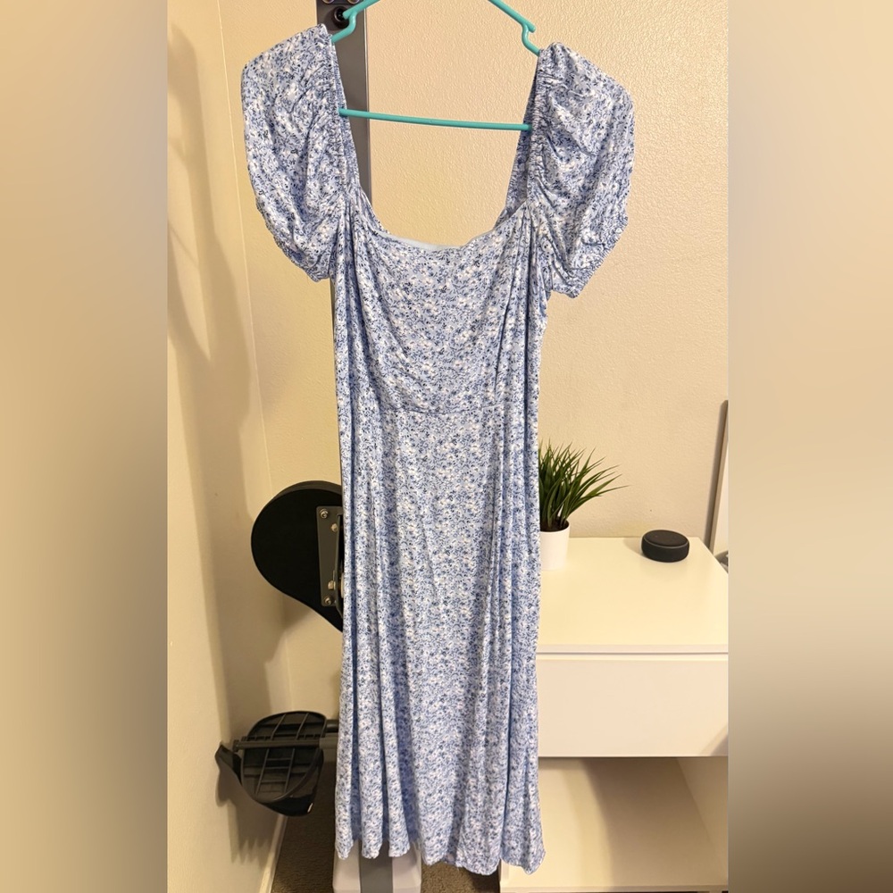 Miami Light Blue Floral Dress